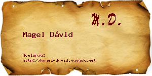 Magel Dávid névjegykártya