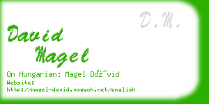 david magel business card